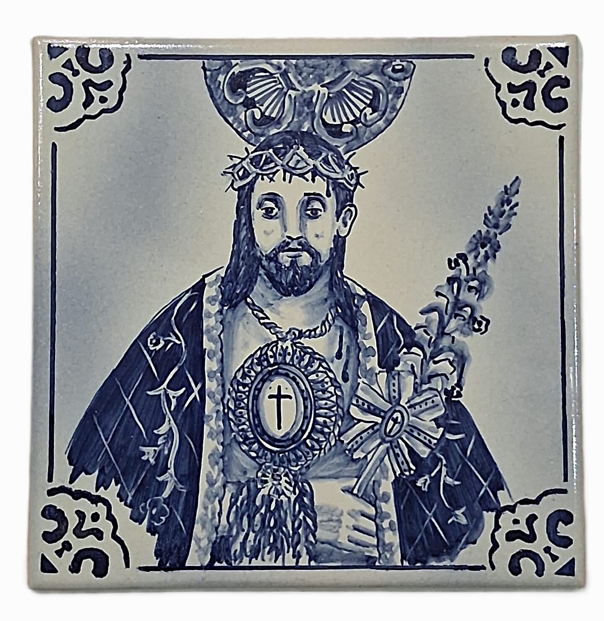 Azulejo 15*15 cm, Tema- Santo Cristo dos Milagres