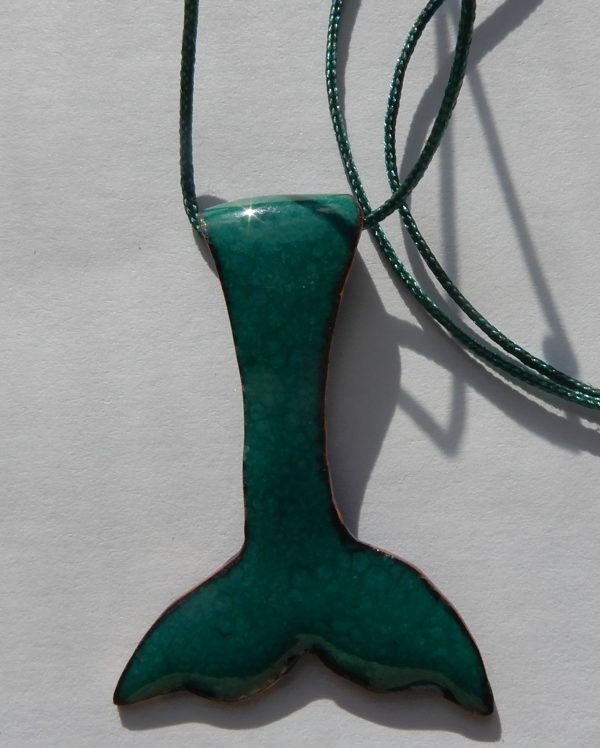 Fio c/pendente cobre cauda verde