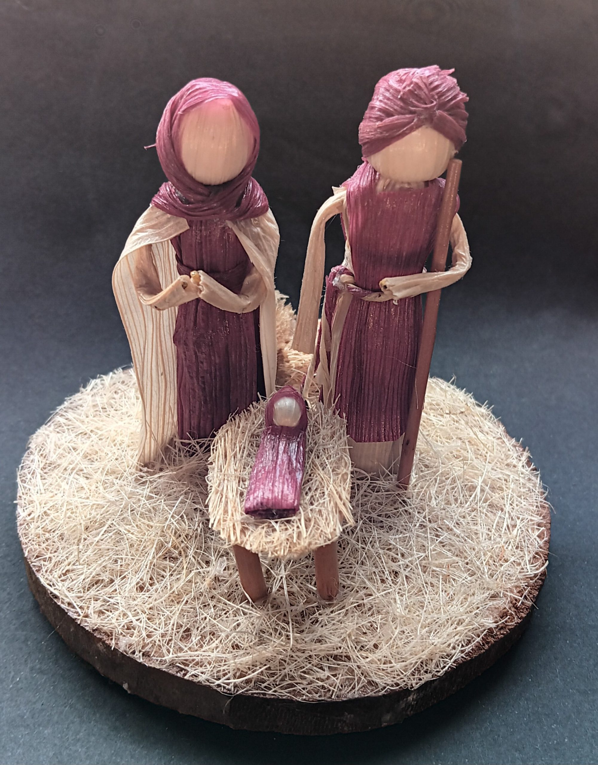 Natividade em folha de milho