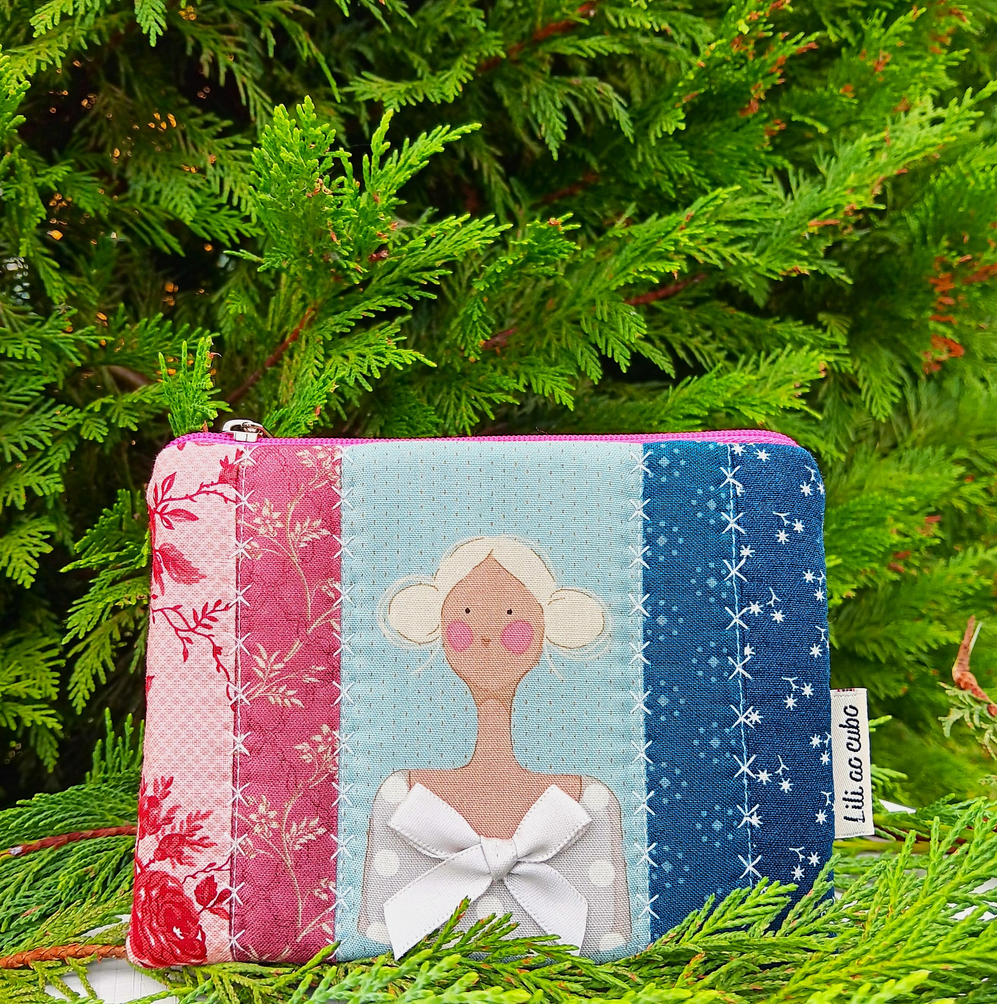 Carteira patchwork Lili ao cubo