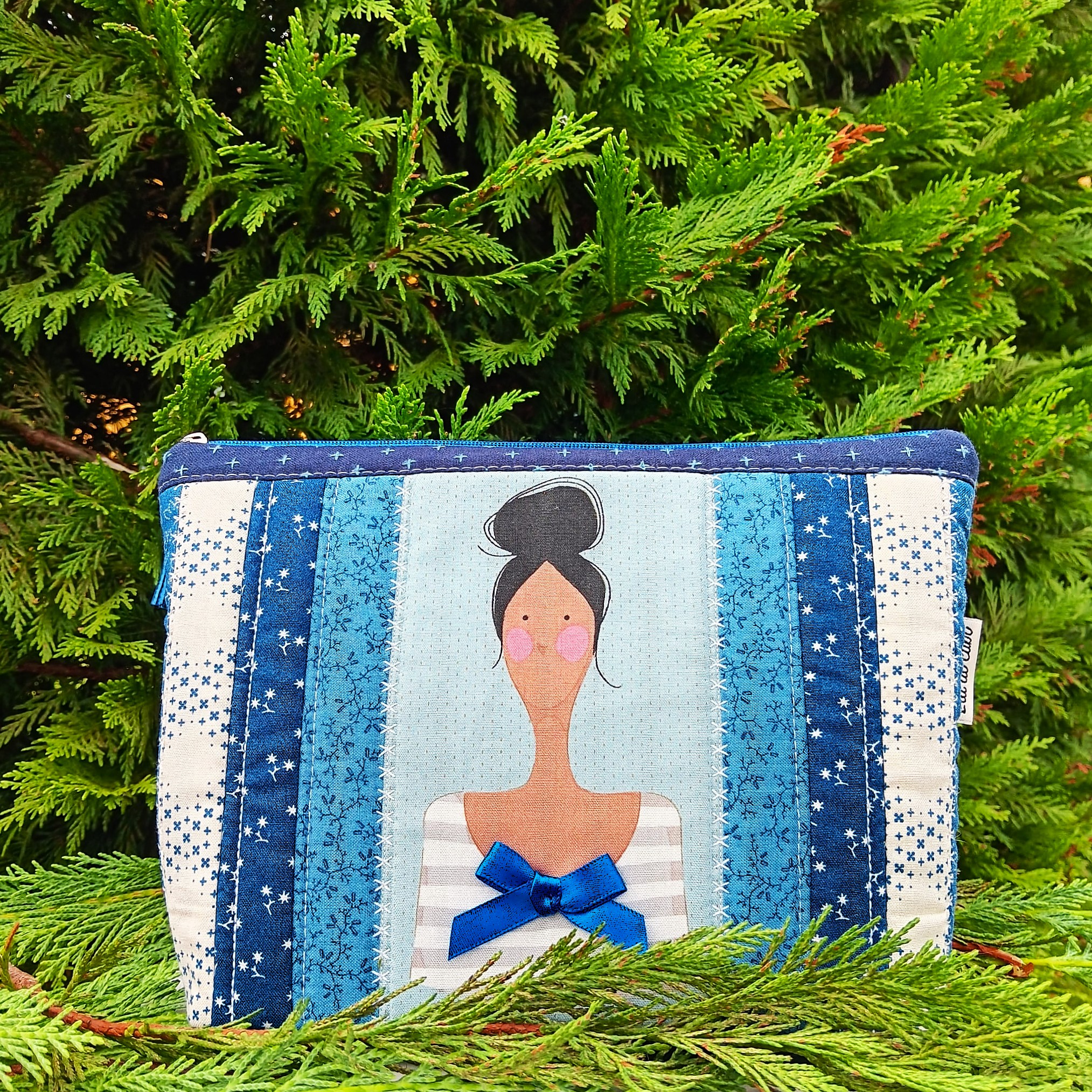 Bolsa patchwork c/fecho