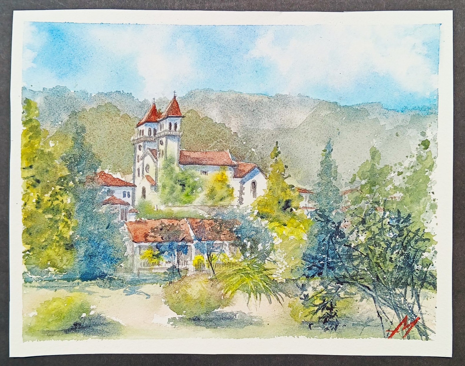 Aguarela , Igreja das Furnas